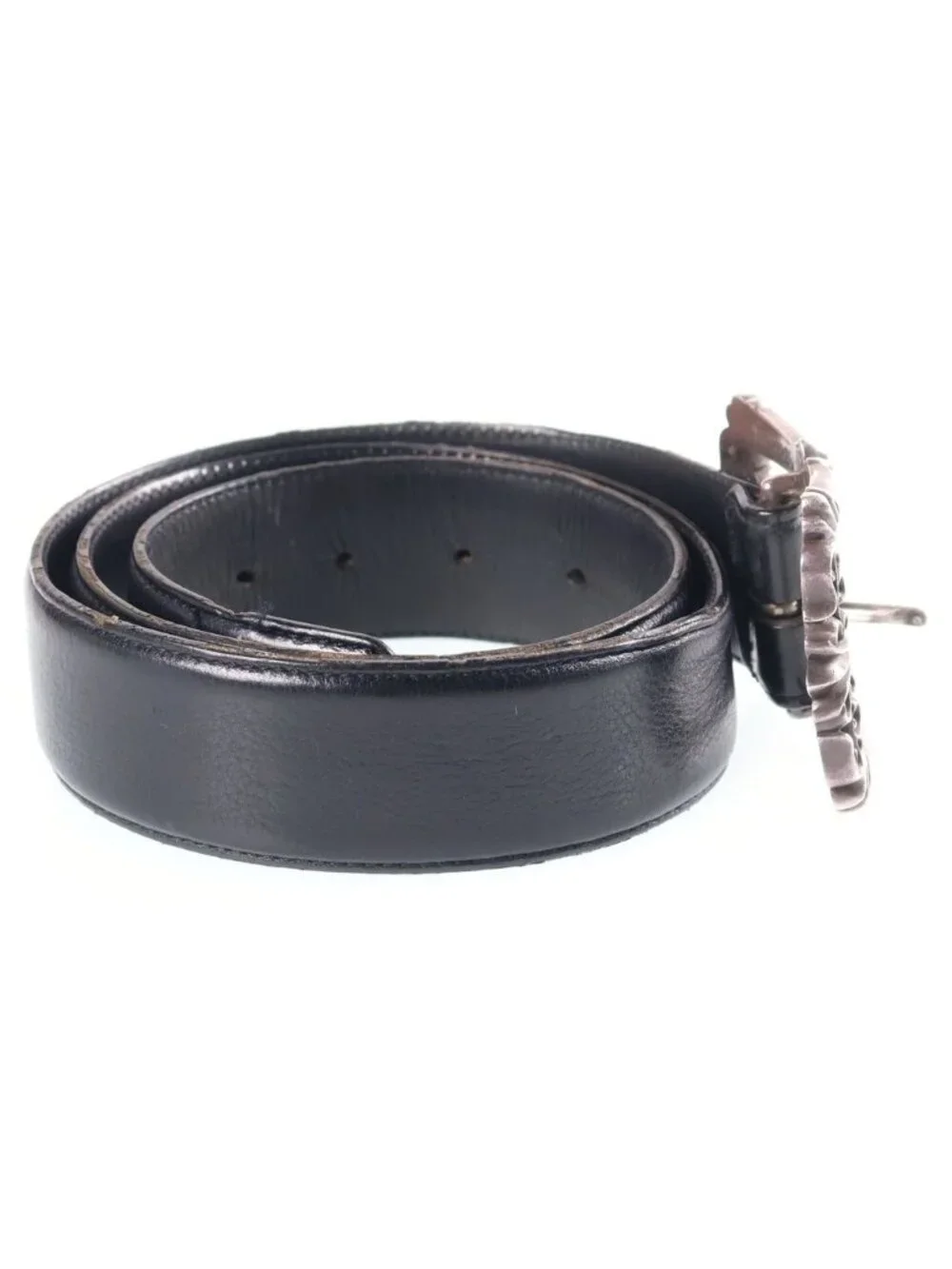 Chrome Hearts Blt Filigree Otj Buckle Leather Belt